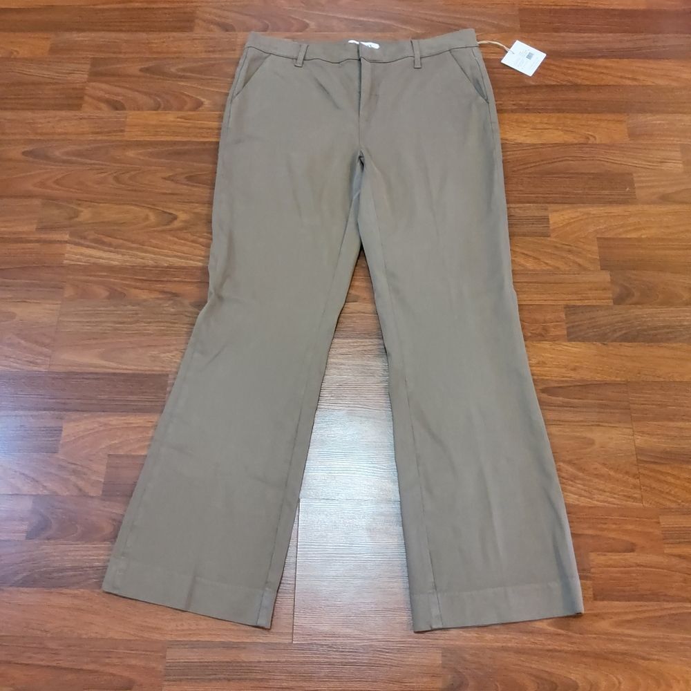 Lila Ryan The Jenalyn Bootcut Trousers Size 16 Taupe Grey - Picture 2 of 11